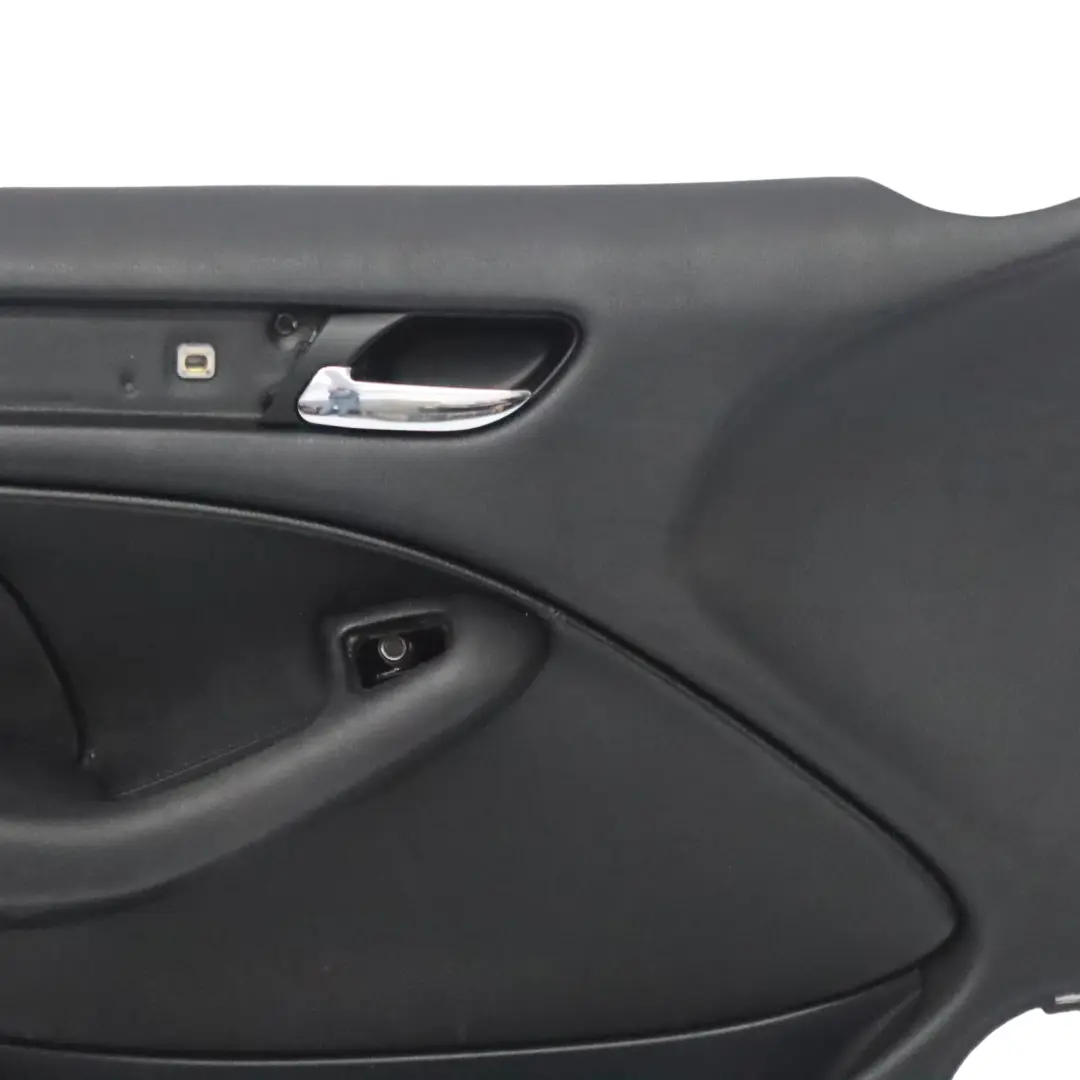 BMW E46 Berlina Touring Anteriore Sinistr Rivestimento Pannello Porta Pelle Nero - SKU 8224595 - Numero di parte 8224595