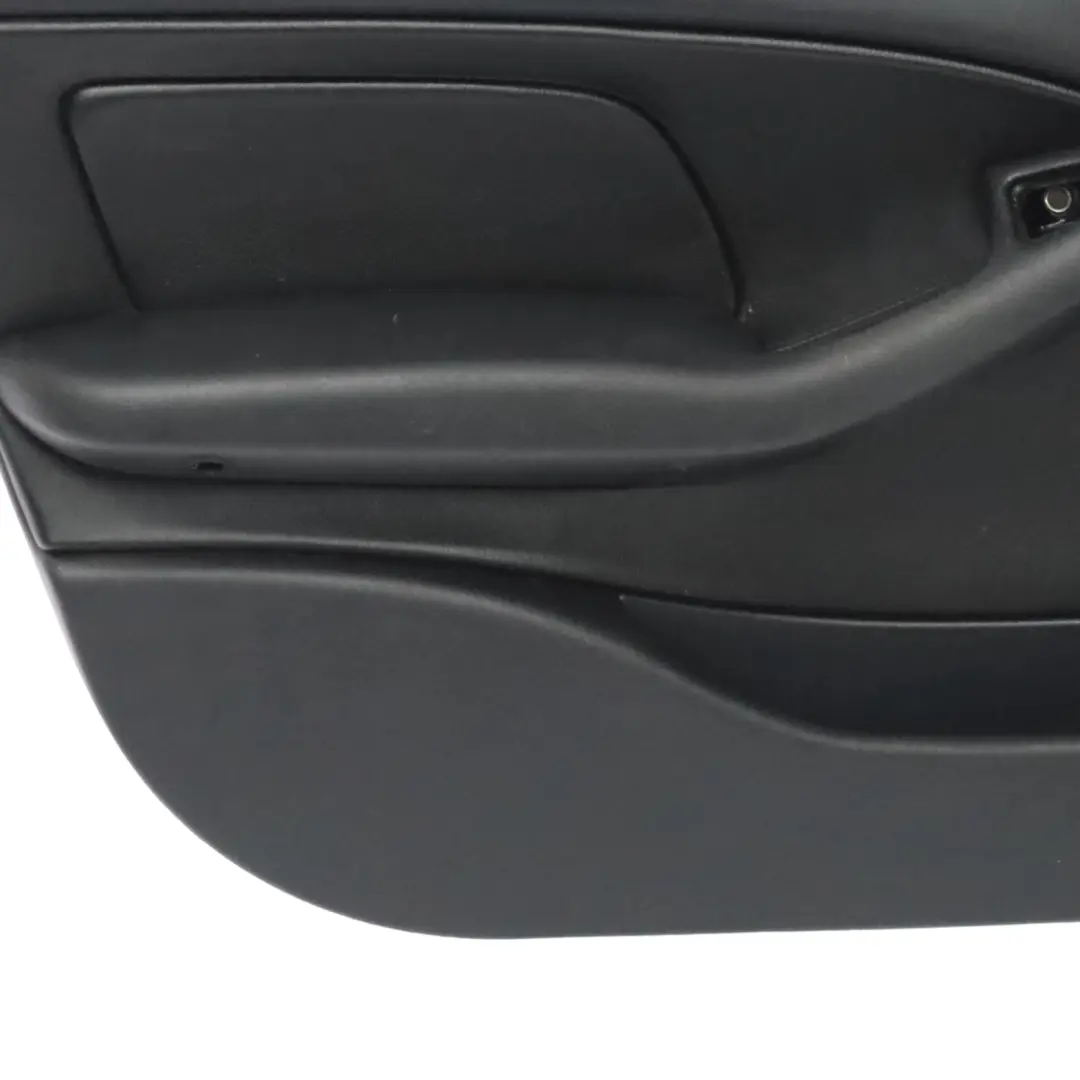 BMW E46 Berlina Touring Anteriore Sinistr Rivestimento Pannello Porta Pelle Nero - SKU 8224595 - Numero di parte 8224595