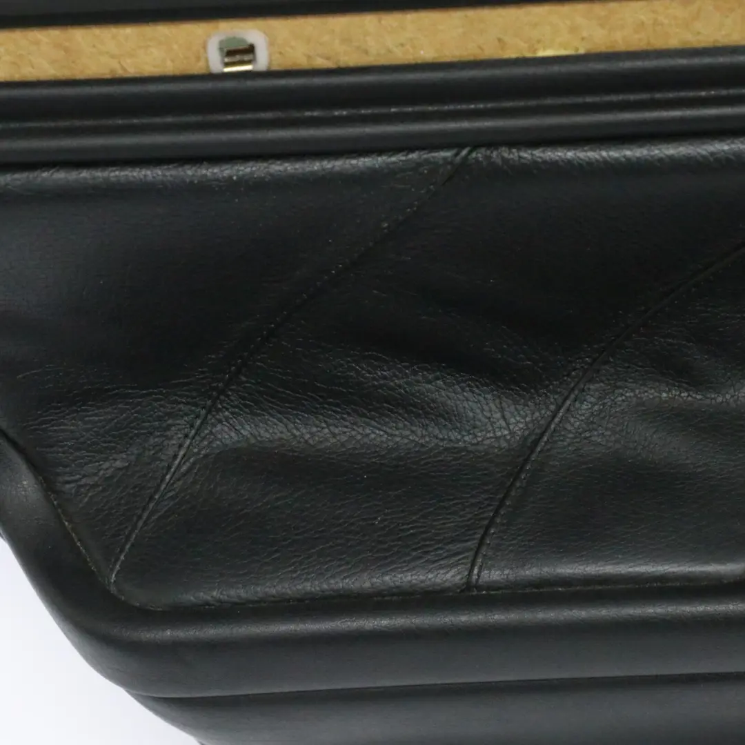 Door Card Rear Left N/S Lining Panel Trim Cover Leather Black to BMW E38 with Part number 8227157 BMW E38 Door Card Rear Left N/S Lining Panel Trim Cover Leather Black - SKU 8227157 - Part number 8227157