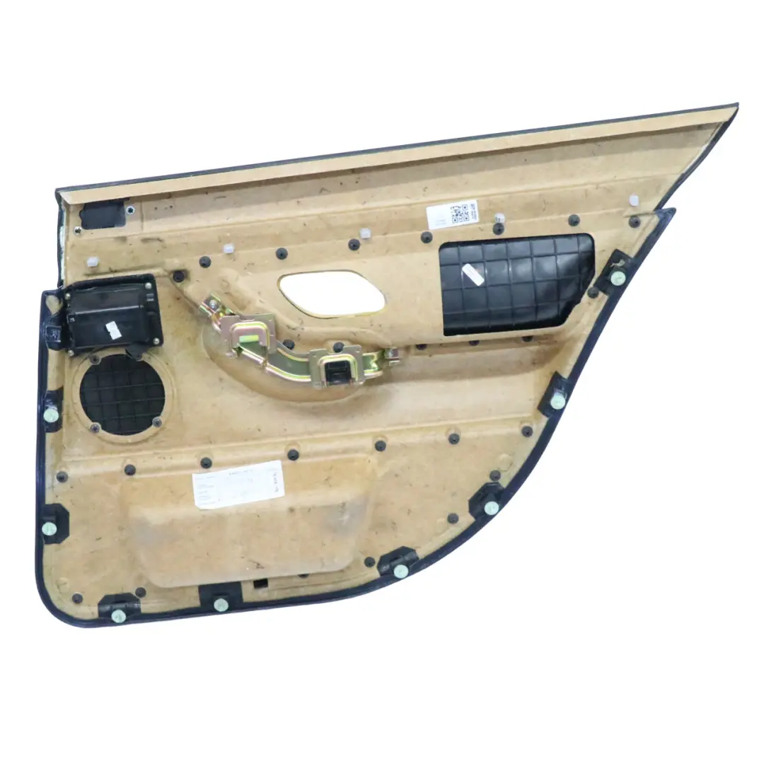 Türkarte hinten links Verkleidung Panel Trim Cover Leder Schwarz für BMW E38 mit Teilenummer 8227157 BMW E38 Türkarte hinten links Verkleidung Panel Trim Cover Leder Schwarz - SKU 8227157 - Teilenummer 8227157