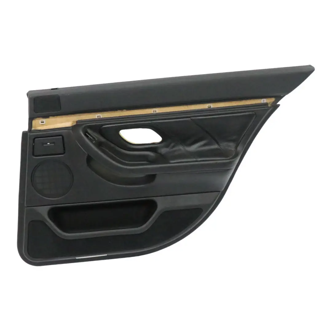 Door Card Rear Right O/S Lining Panel Trim Cover Leather Black to BMW E38 with Part number 8227158 BMW E38 Door Card Rear Right O/S Lining Panel Trim Cover Leather Black - SKU 8227158 - Part number 8227158
