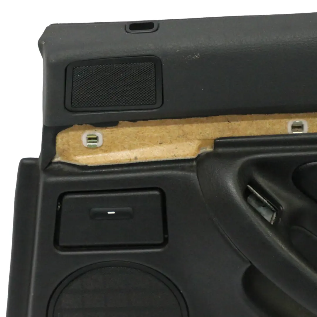 Boczek Panel Drzwi Lewy Tylny Czarna Skóra Montana do BMW E38 o numerze 8227158 BMW E38 Boczek Panel Drzwi Lewy Tylny Czarna Skóra Montana - SKU 8227158 - Numer Części 8227158