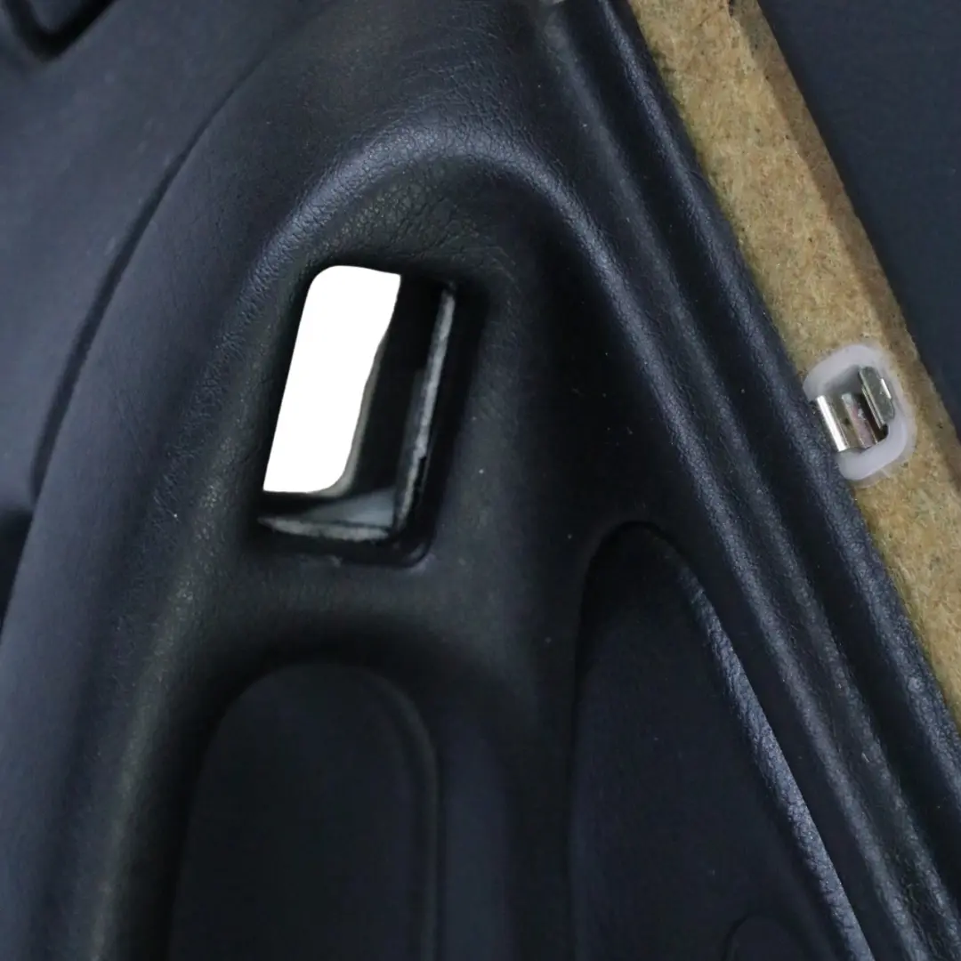 Door Card Rear Right O/S Lining Panel Trim Cover Leather Black to BMW E38 with Part number 8227158 BMW E38 Door Card Rear Right O/S Lining Panel Trim Cover Leather Black - SKU 8227158 - Part number 8227158