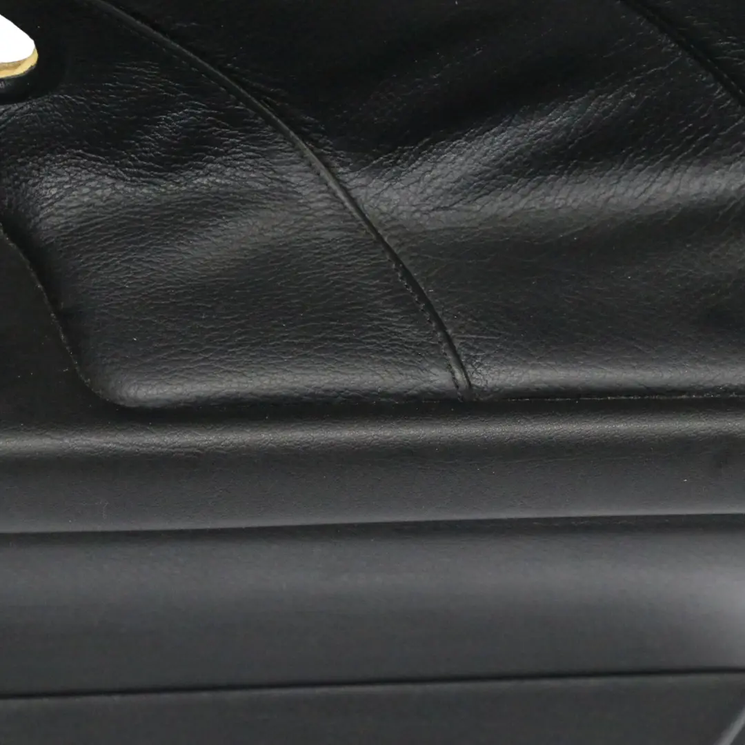 BMW E38 Door Card Rear Right O/S Lining Panel Trim Cover Leather Black - SKU 8227158 - Part number 8227158