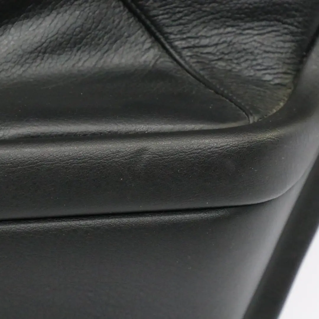 BMW E38 Door Card Rear Right O/S Lining Panel Trim Cover Leather Black - SKU 8227158 - Part number 8227158
