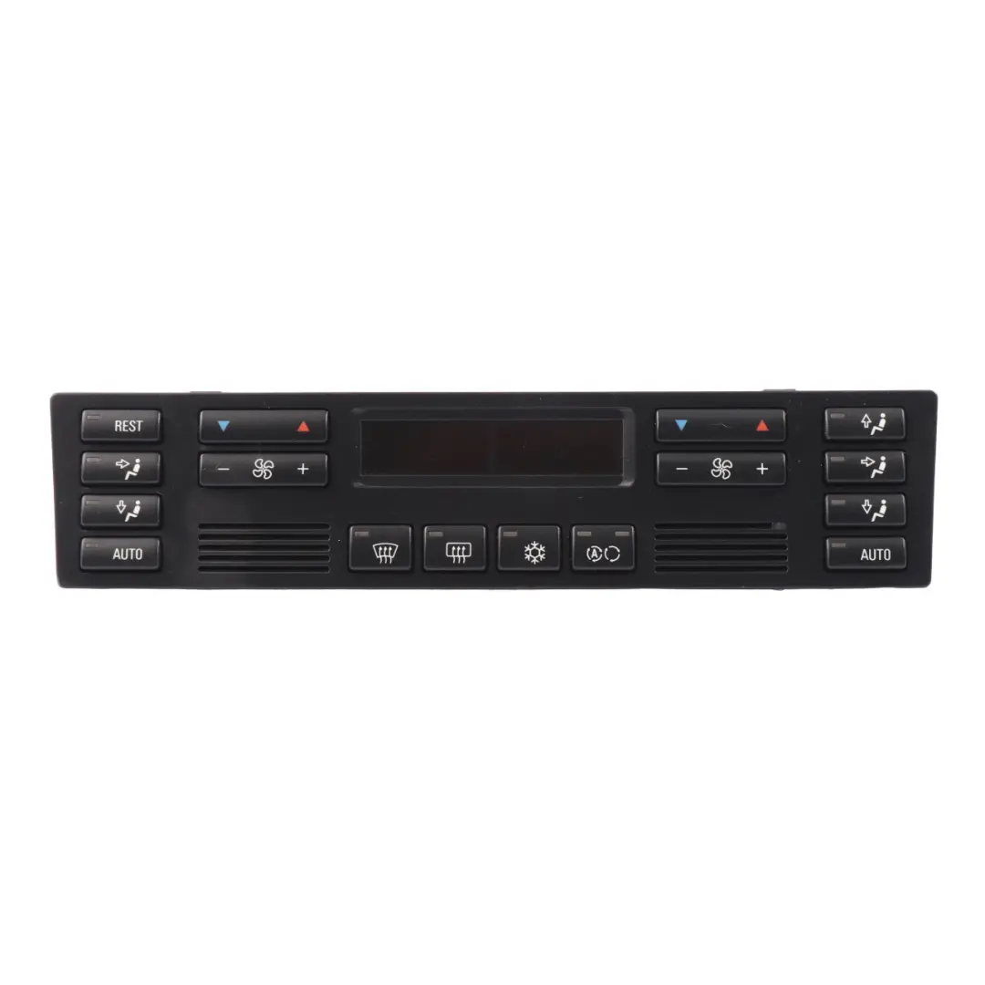 BMW E38 Radio Aire Acondicionado A/C Control Panel Interruptor Negro - SKU 8385590 - Número de pieza 8385590
