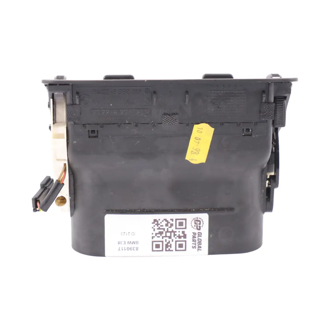  Luftauslass BMW E38 Hintere Mittelkonsole Frischluftgitter Mitte Schwarz - SKU 8390117 - Teilenummer 8390117