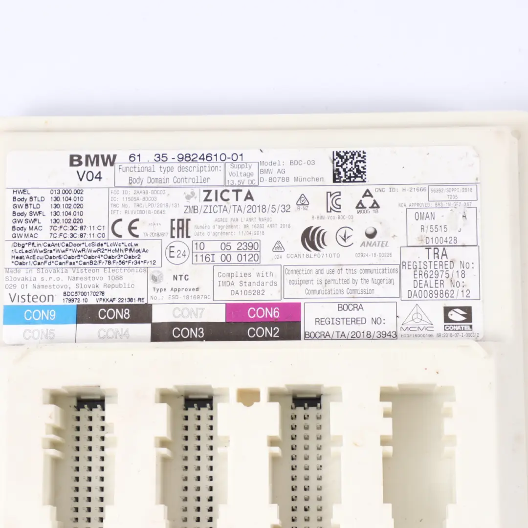 BMW G20 320d B47D 190HP Modulo controllo motore ECU Kit DDE Chiave BDC - SKU 8475468 - Numero di parte 8475468