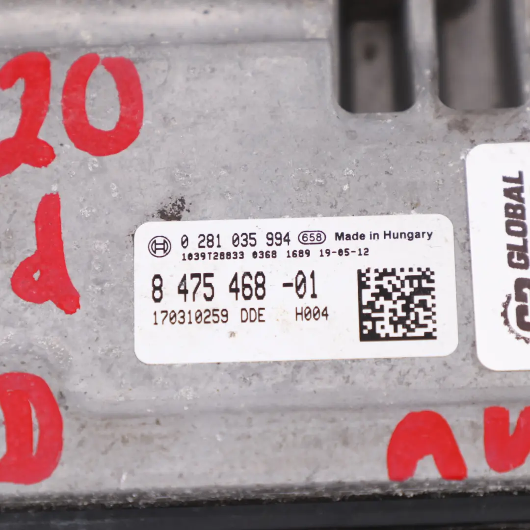 BMW G20 320d B47D 190HP Motor Control Módulo ECU Kit DDE Clave BDC - SKU 8475468 - Número de pieza 8475468