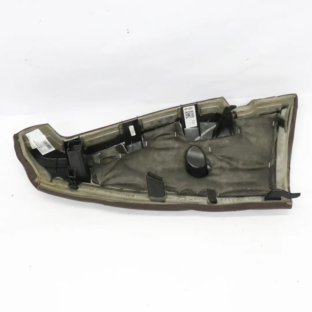 Rücksitz links seitliche Verkleidungsplatte Abdeckung Leder Saddle Brown für BMW G20 mit Teilenummer 8491233 BMW G20 Rücksitz links seitliche Verkleidungsplatte Abdeckung Leder Saddle Brown - SKU 8491233 - Teilenummer 8491233