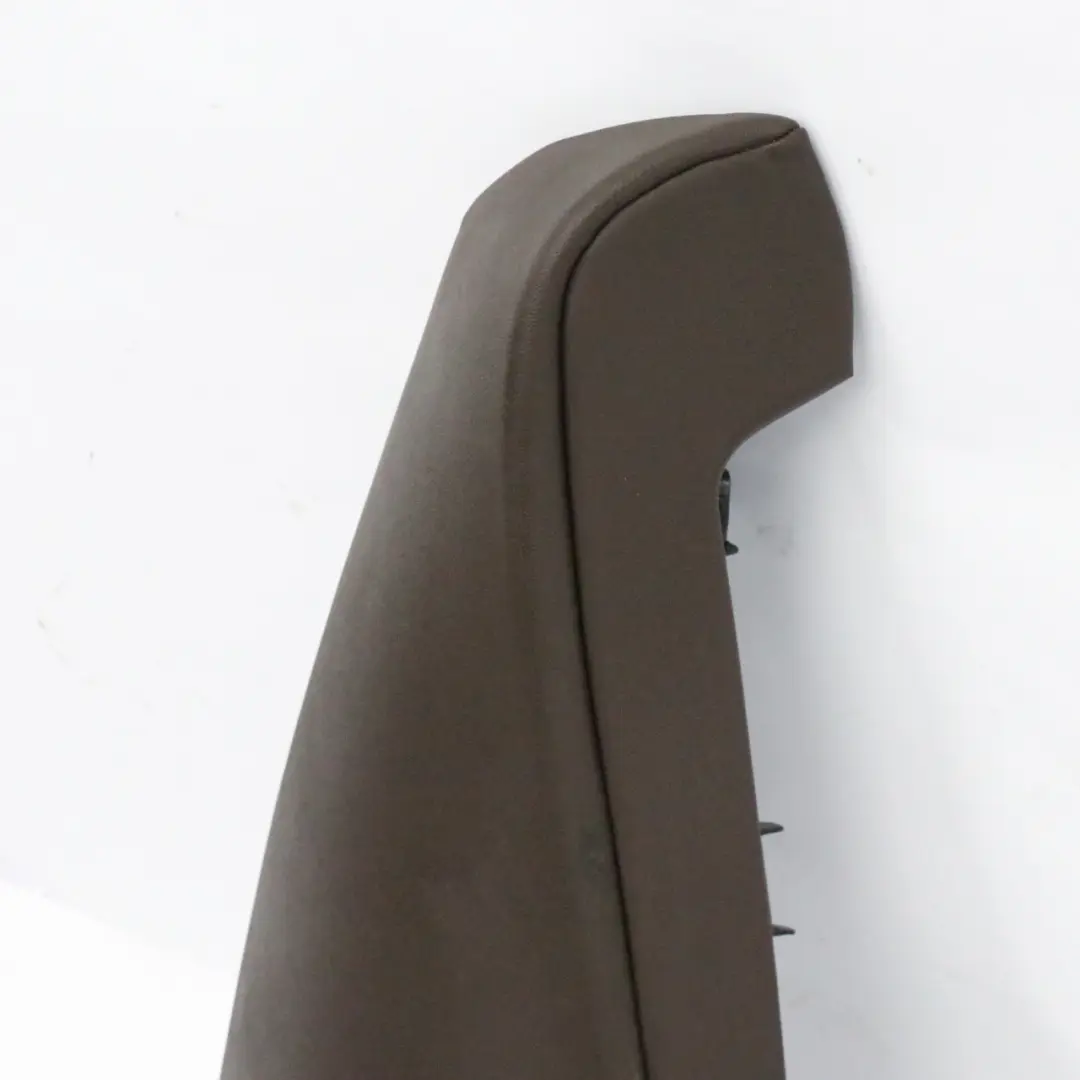 Right O/S Lateral Trim Panel Cover Leather Vernasca Mokka to BMW G20 Rear Seat with Part number 8491234 BMW G20 Rear Seat Right O/S Lateral Trim Panel Cover Leather Vernasca Mokka - SKU 8491234 - Part number 8491234