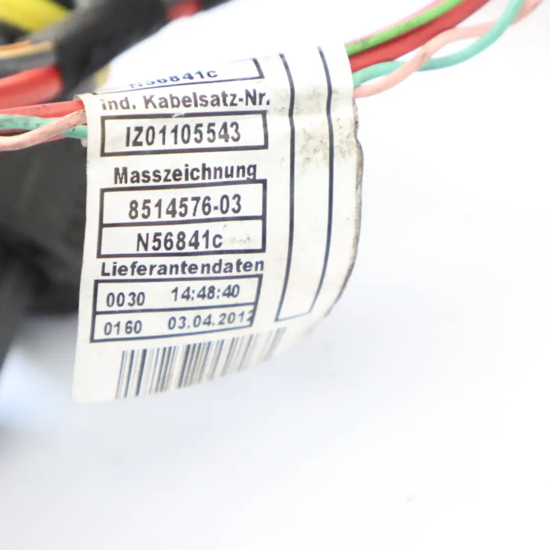 N47N Engine Gearbox Wiring Loom Harness to BMW X3 F25 Diesel with Part number 8514577 BMW X3 F25 Diesel N47N Engine Gearbox Wiring Loom Harness - SKU 8514577 - Part number 8514577