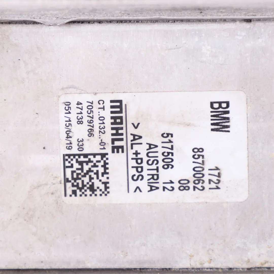  Enfriador Aceite Transmisión BMW F20 F21 F30 F31 LCI Gasolina B58 - SKU 8570062-1 - Número de pieza 8570062