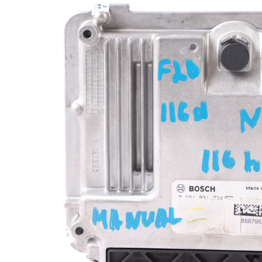 BMW F20 F21 LCI 116d 116HP B37 Diesel Engine ECU Unit DDE Manual - SKU 8587952-4 - Part number 8587952