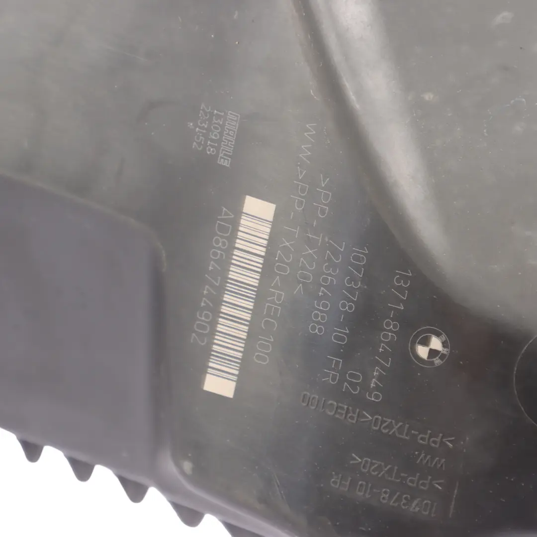 Intake Muffler BMW F20 F21 F30 F31 LCI B38 Air Filter Box Housing Petrol to with Part number 8647449 Intake Muffler BMW F20 F21 F30 F31 LCI B38 Air Filter Box Housing Petrol - SKU 8647449-3 - Part number 8647449