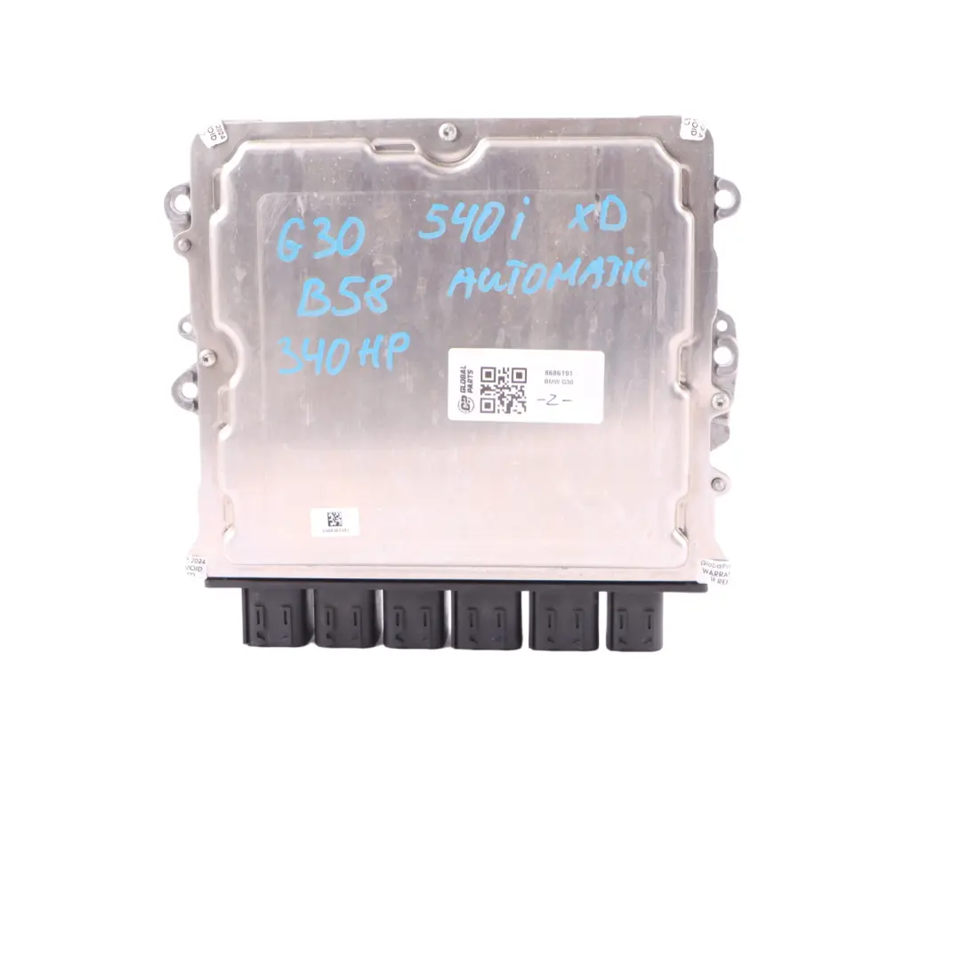 BMW G30 340HP B58 540iX ECU Engine Control Unit Module DME Automatic - SKU 8686191 - Part number 8686191
