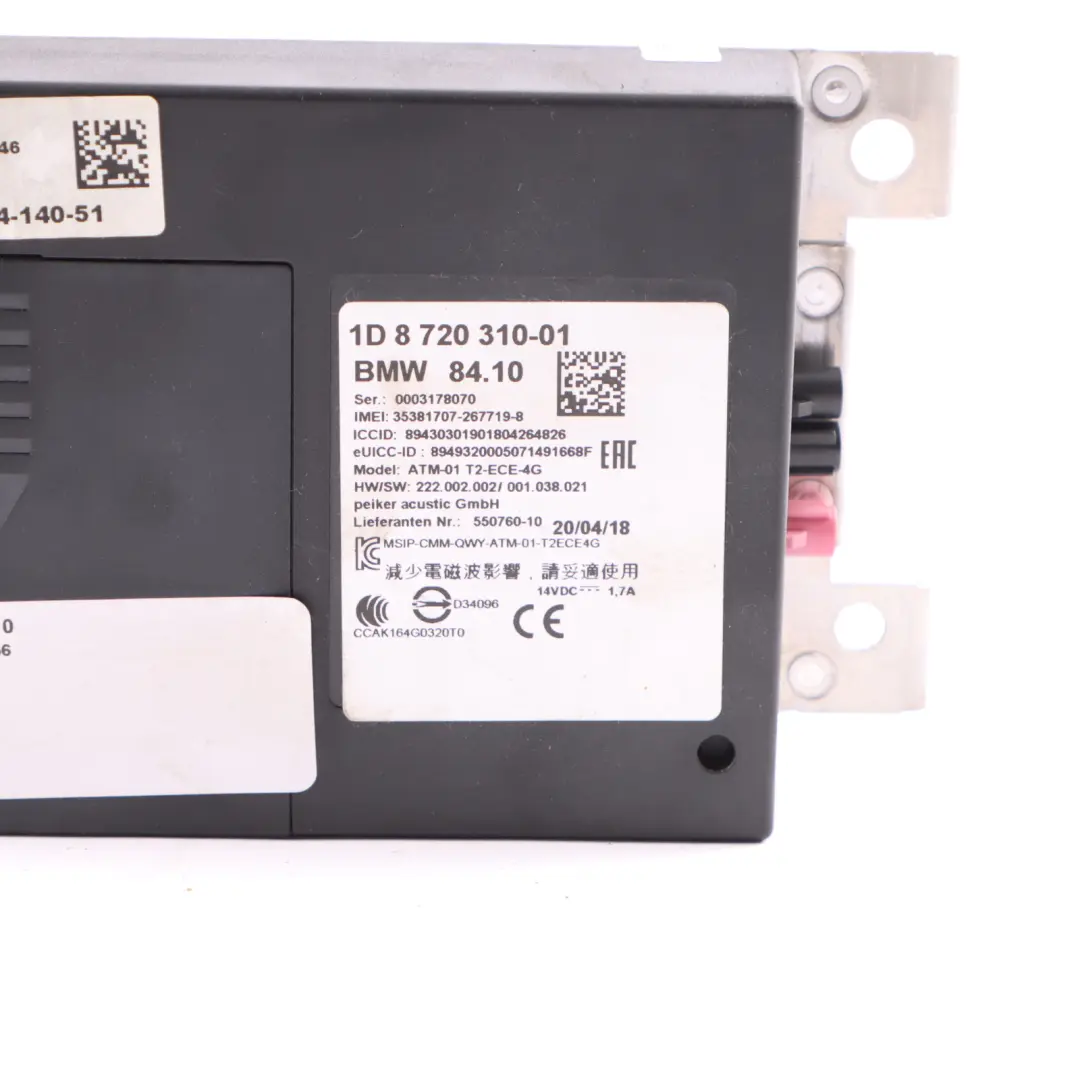  Módulo Telemático Mini F54 F55 F56 F60 Bluetooth Unidad De Control ECU - SKU 8720310 - Número de pieza 8720310