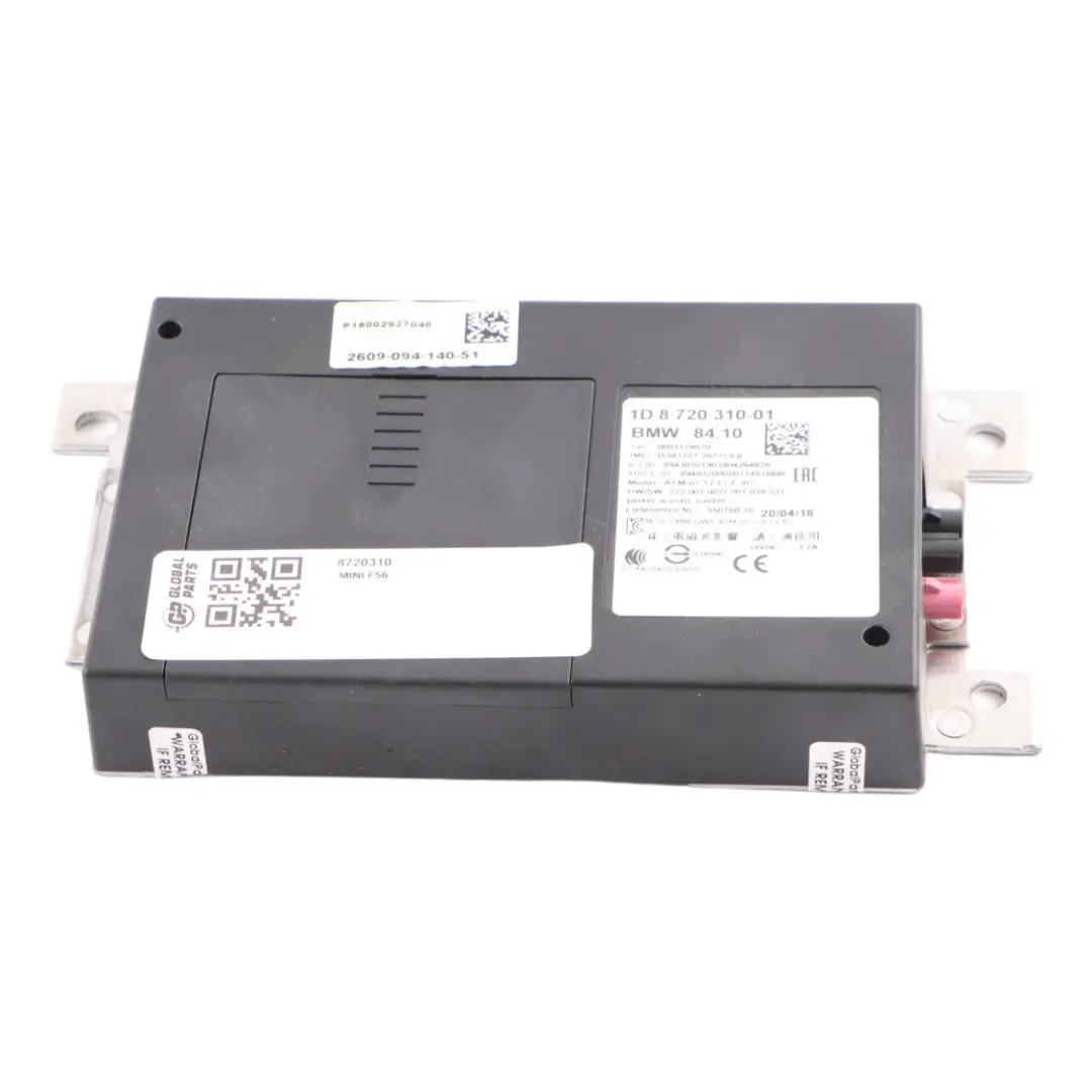  Módulo Telemático Mini F54 F55 F56 F60 Bluetooth Unidad De Control ECU - SKU 8720310 - Número de pieza 8720310