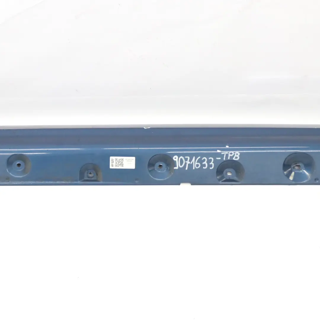 BMW E46 Faldón lateral izquierdo Panel de patada Topasblau Azul - 364 - SKU 9071633-TPB - Número de pieza 9071633