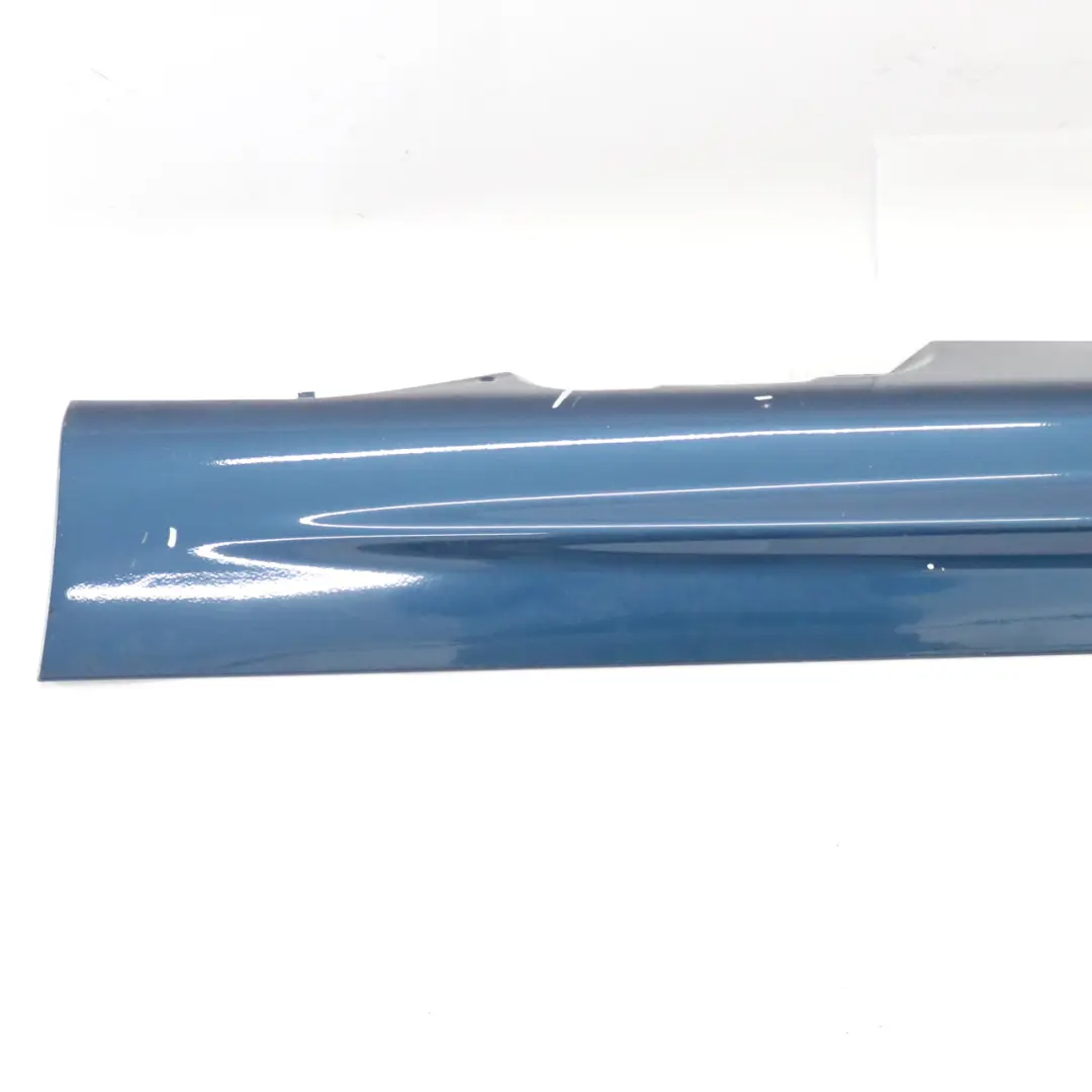 BMW E46 Faldón lateral izquierdo Panel de patada Topasblau Azul - 364 - SKU 9071633-TPB - Número de pieza 9071633
