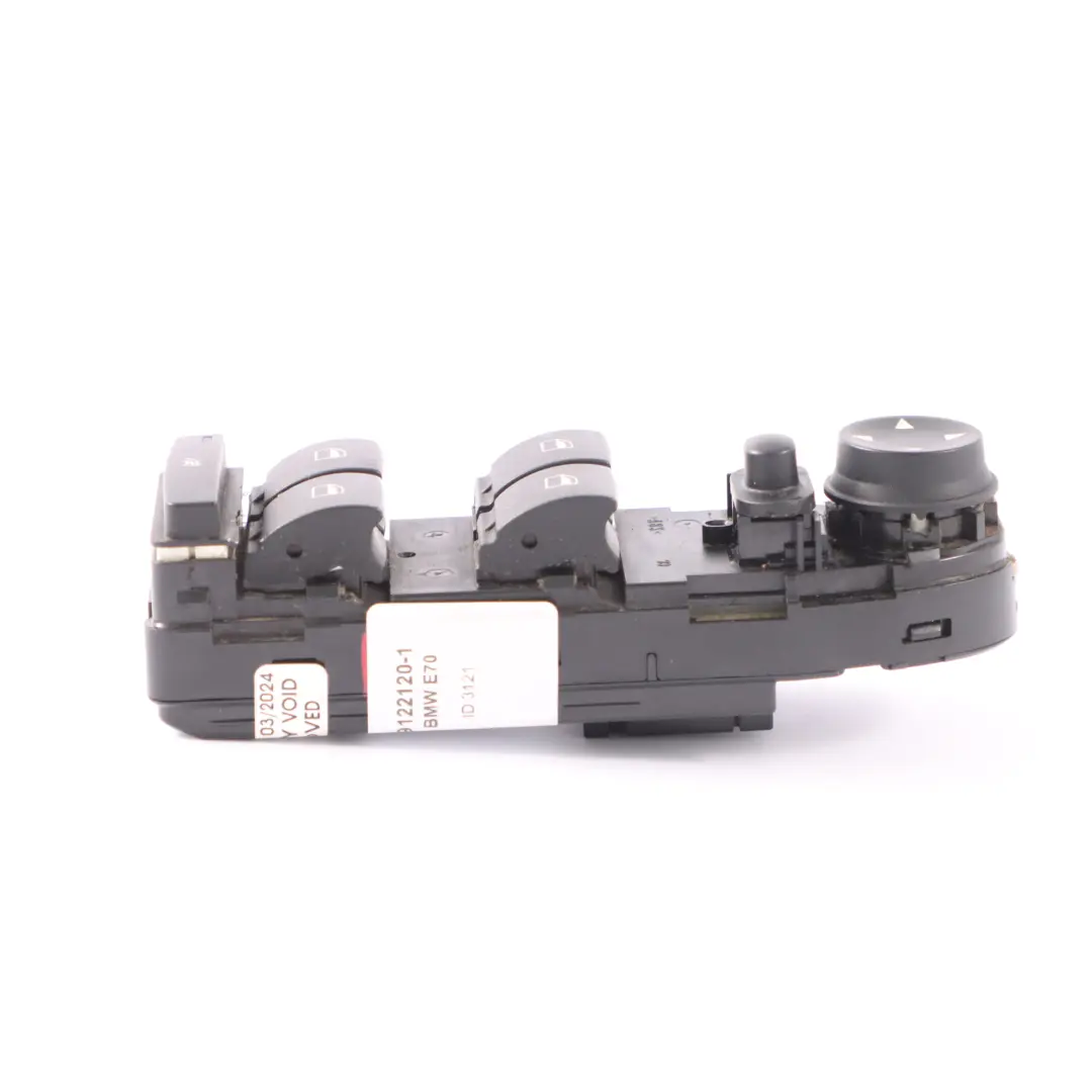 BMW X5 X6 E70 E71 Control del Interruptor Elevador Ventana Conductor - SKU 9122120-1 - Número de pieza 9122120