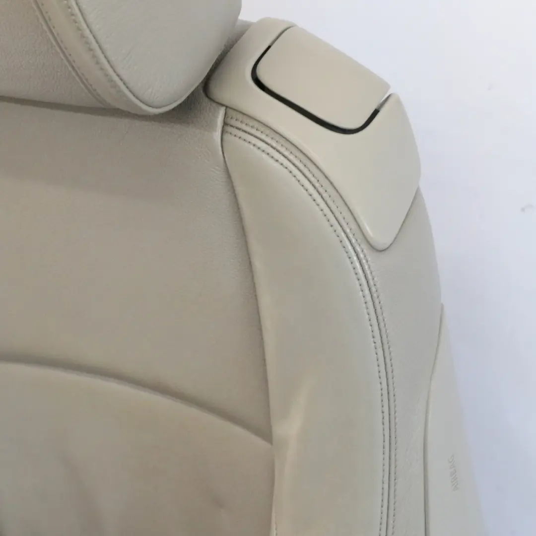 BMW E81 Vorne Links Sitz Beheizt Leder Boston Beige Interieur - SKU 9124309-1 - Teilenummer 9124309