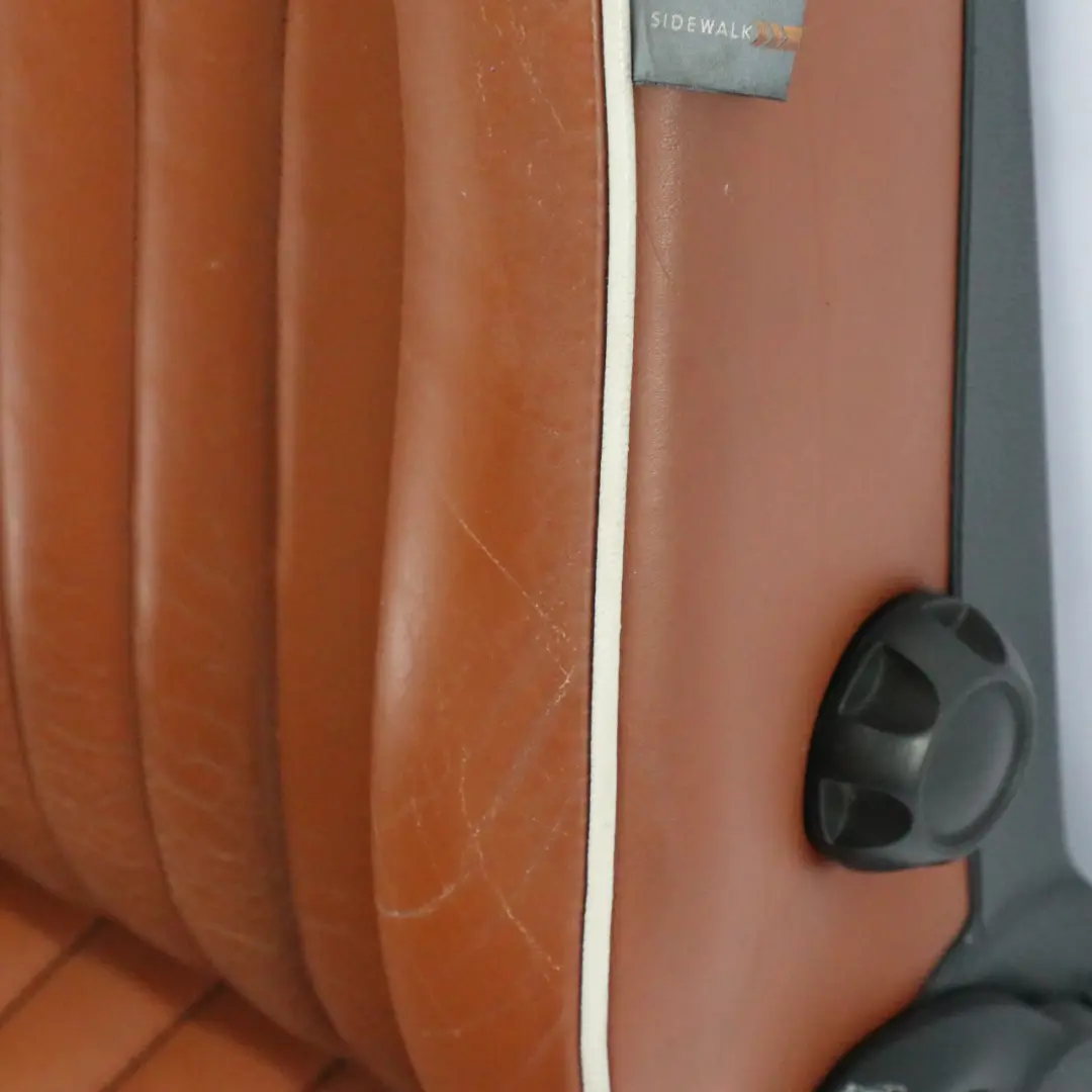 Front Right O/S Seat Leather Sidewalk Malt Brown to Mini R52 Convertible with Part number 9128205 Mini R52 Convertible Front Right O/S Seat Leather Sidewalk Malt Brown - SKU 9128205-1 - Part number 9128205