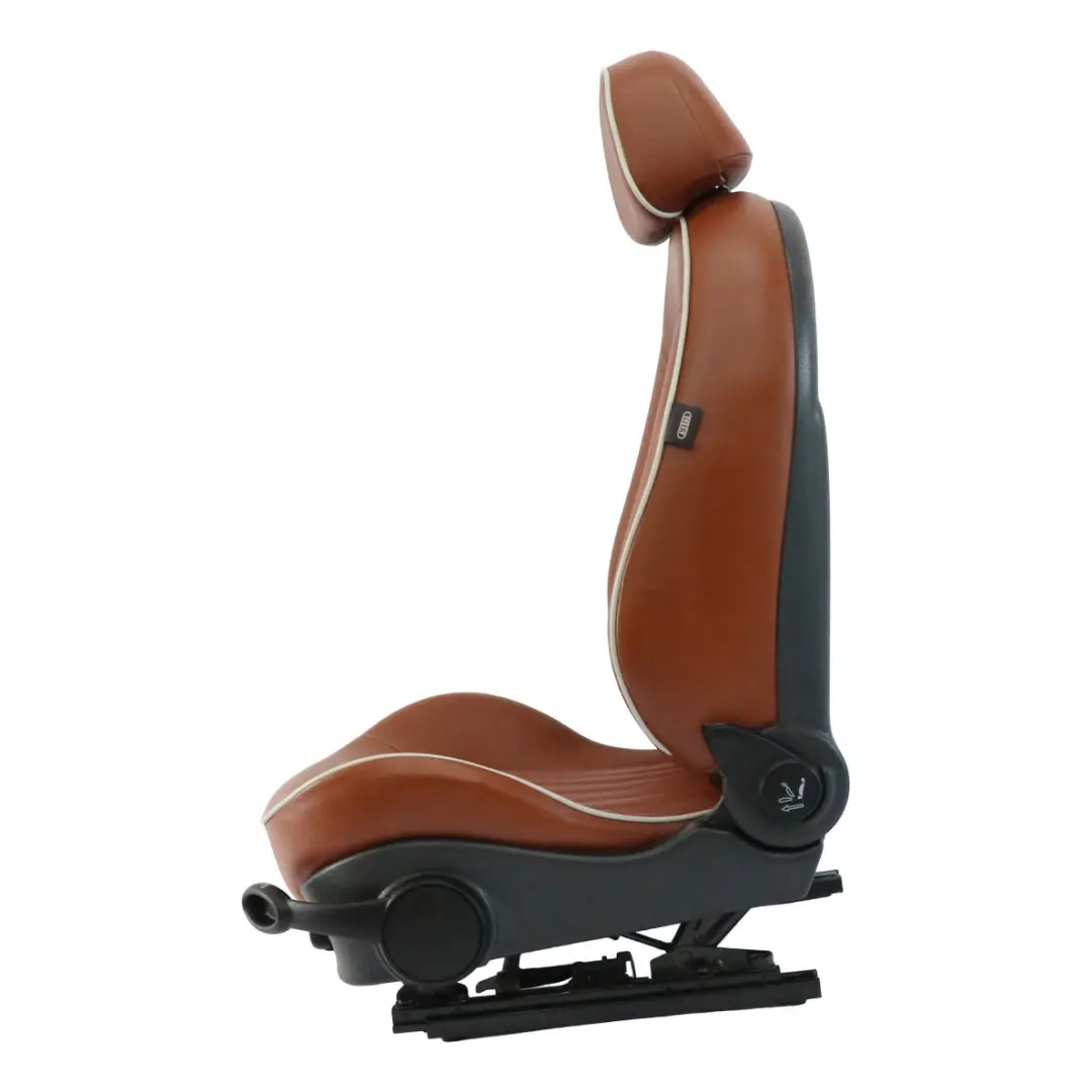 Siège avant gauche trottoir intérieur malt anglais brun pour Mini R52 à propos du numéro de pièce 9128205 Mini R52 Siège avant gauche trottoir intérieur malt anglais brun - SKU 9128205-2 - Numéro de pièce 9128205