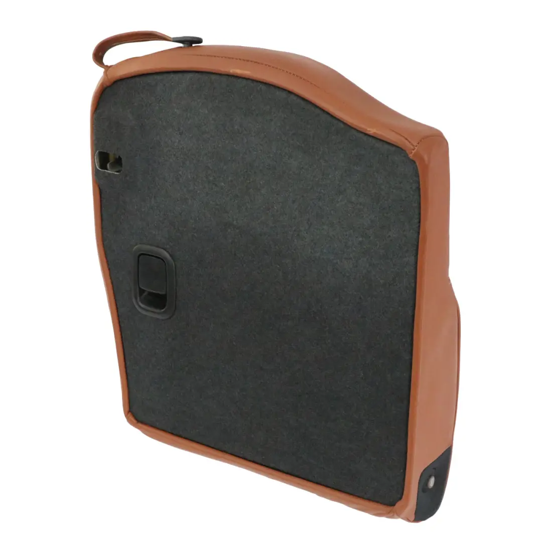 Backrest Mini Cooper R52 Cabrio Rear Seat Left Leather Malt Brown to with Part number 9128625 Backrest Mini Cooper R52 Cabrio Rear Seat Left Leather Malt Brown - SKU 9128625 - Part number 9128625