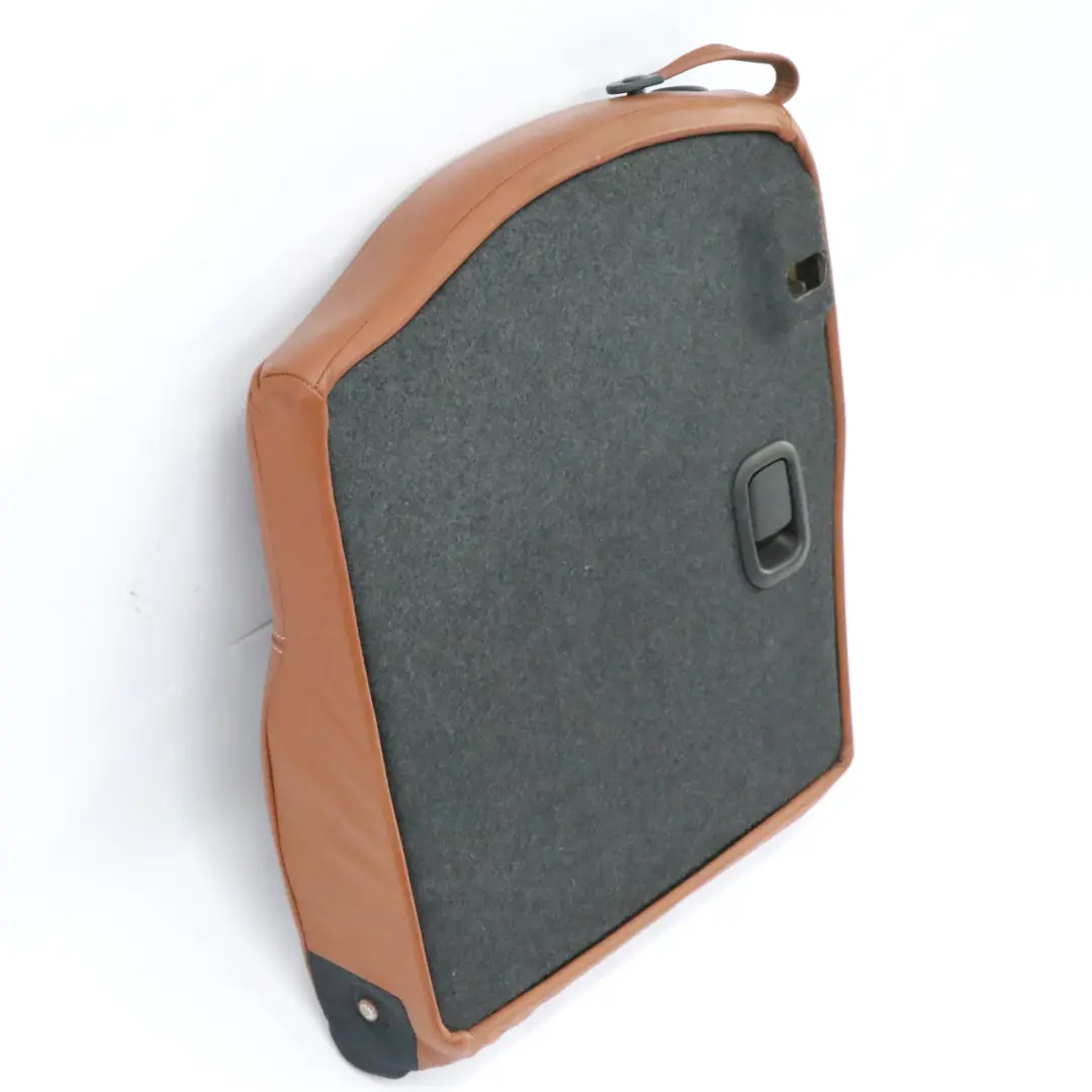 Trasero Derecho Respaldo del asiento de cuero English Malt Brown para Mini Cabrio R52 con número de pieza 9128626 Mini Cabrio R52 Trasero Derecho Respaldo del asiento de cuero English Malt Brown - SKU 9128626 - Número de pieza 9128626