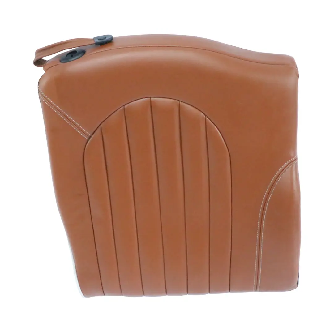 Mini Cabrio R52 Rear Right O/S Seat Backrest Leather English Malt Brown - SKU 9128626 - Part number 9128626