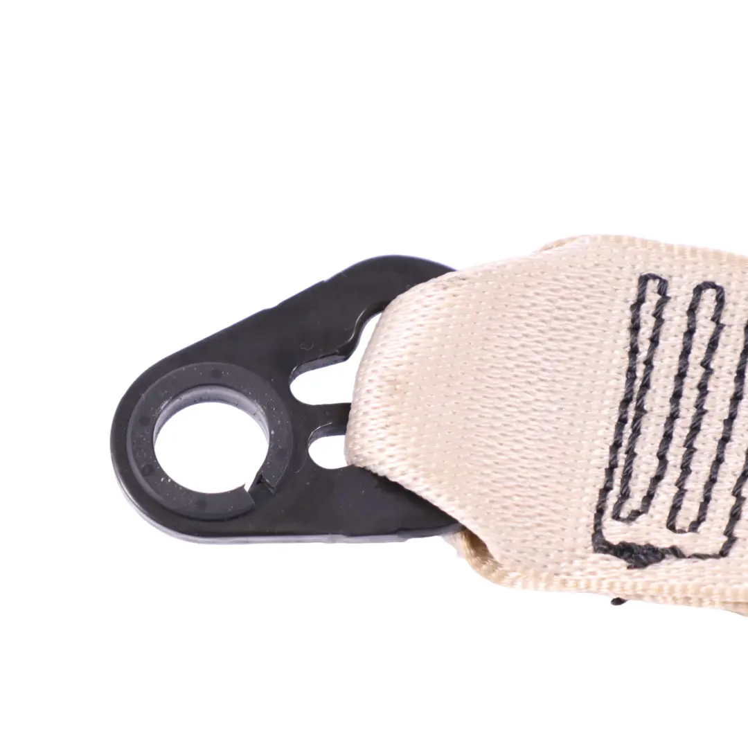 Front Seat Belt Upper Left N/S Cream Beige 6065400 to BMW E93 Convertible with Part number 9190213 BMW E93 Convertible Front Seat Belt Upper Left N/S Cream Beige 6065400 - SKU 9190213 - Part number 9190213