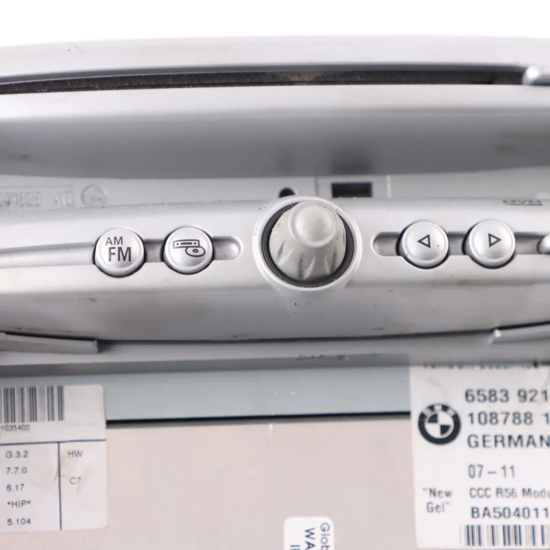 Radio Sat Nav Navigation System Head Unit to Mini R55 R56 R57 with Part number 9216503 Mini R55 R56 R57 Radio Sat Nav Navigation System Head Unit - SKU 9216503 - Part number 9216503