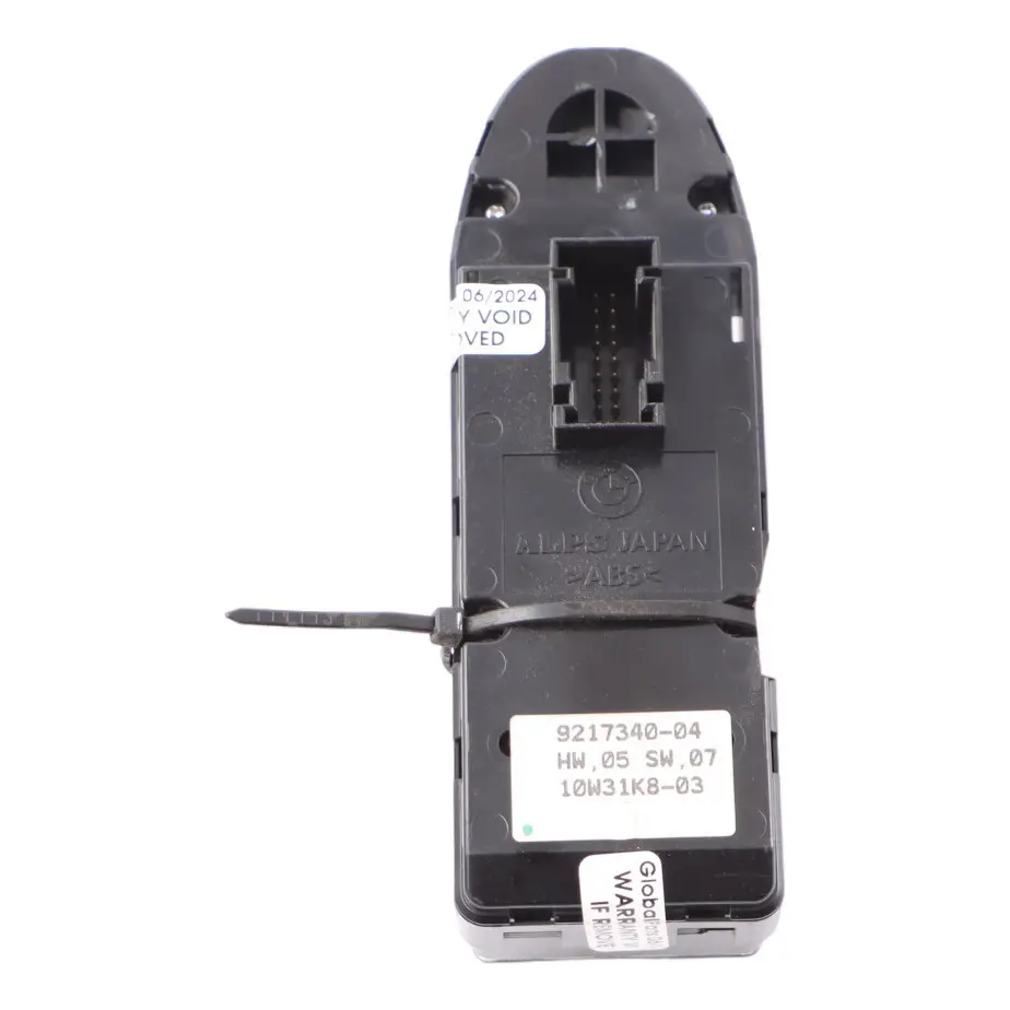 Window Lifter Switch BMW E90 E91 Driver's Side Door Control Panel Unit to with Part number 9217340 Window Lifter Switch BMW E90 E91 Driver's Side Door Control Panel Unit - SKU 9217340 - Part number 9217340
