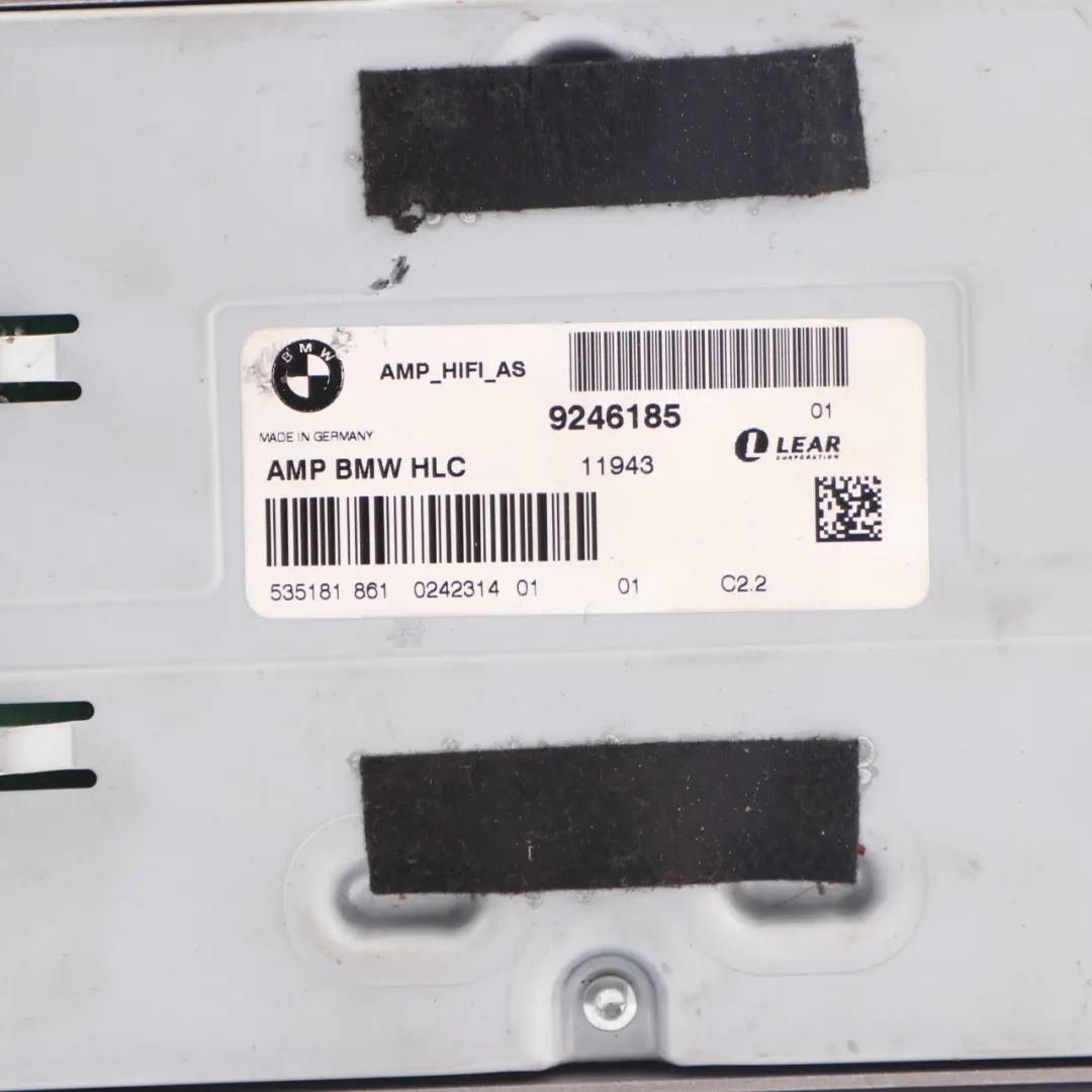  Hifi Amplifier BMW E91 Touring Speaker System Control Unit Module - SKU 9246185 - Part number 9246185