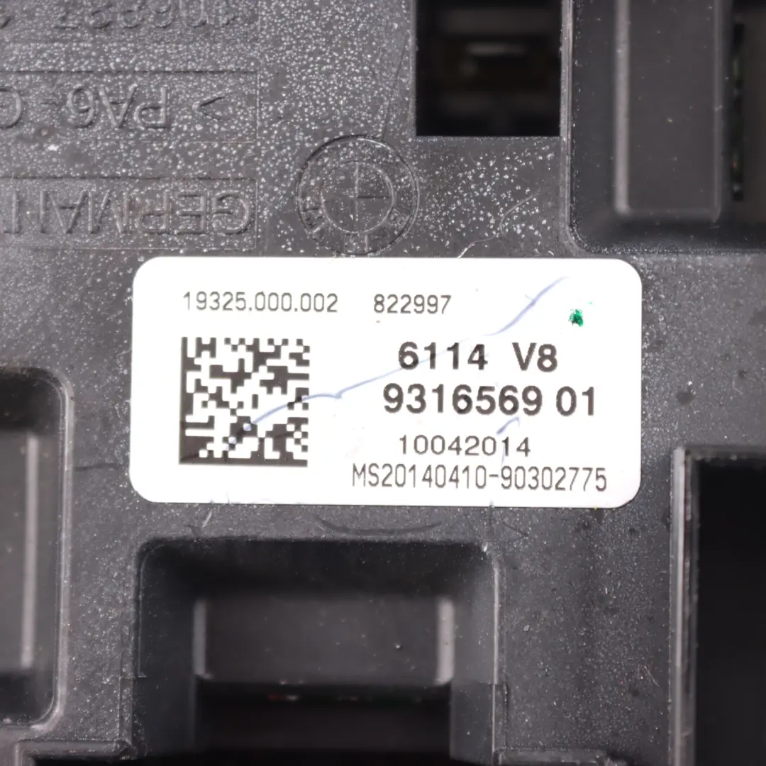 Caja De Fusibles Trasera Relé Módulo Unidad De Control para BMW X5 F15 con número de pieza 9316569 BMW X5 F15 Caja De Fusibles Trasera Relé Módulo Unidad De Control - SKU 9316569 - Número de pieza 9316569