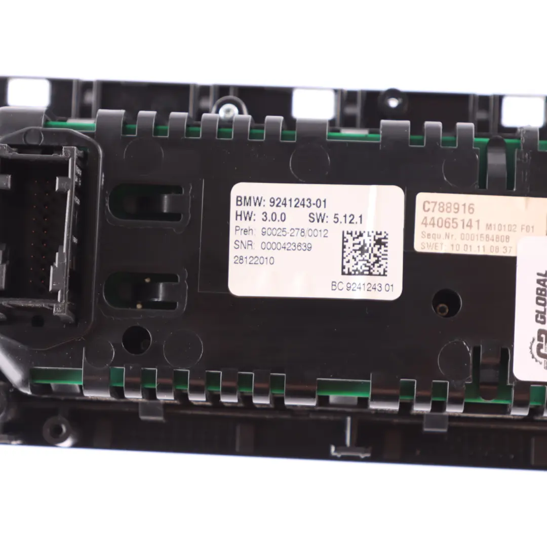 BMW F10 F11 Air Conditioning A/C Climate Control Switch Unit Panel 9241239 - SKU 9328424-7 - Part number 9328424