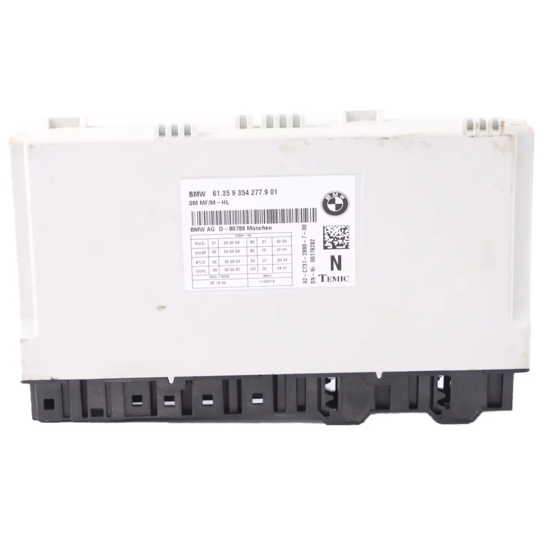 Seat Module BMW F01 LCI Front Seat Control Module Unit Temic - SKU 9354277 - Part number 9354277