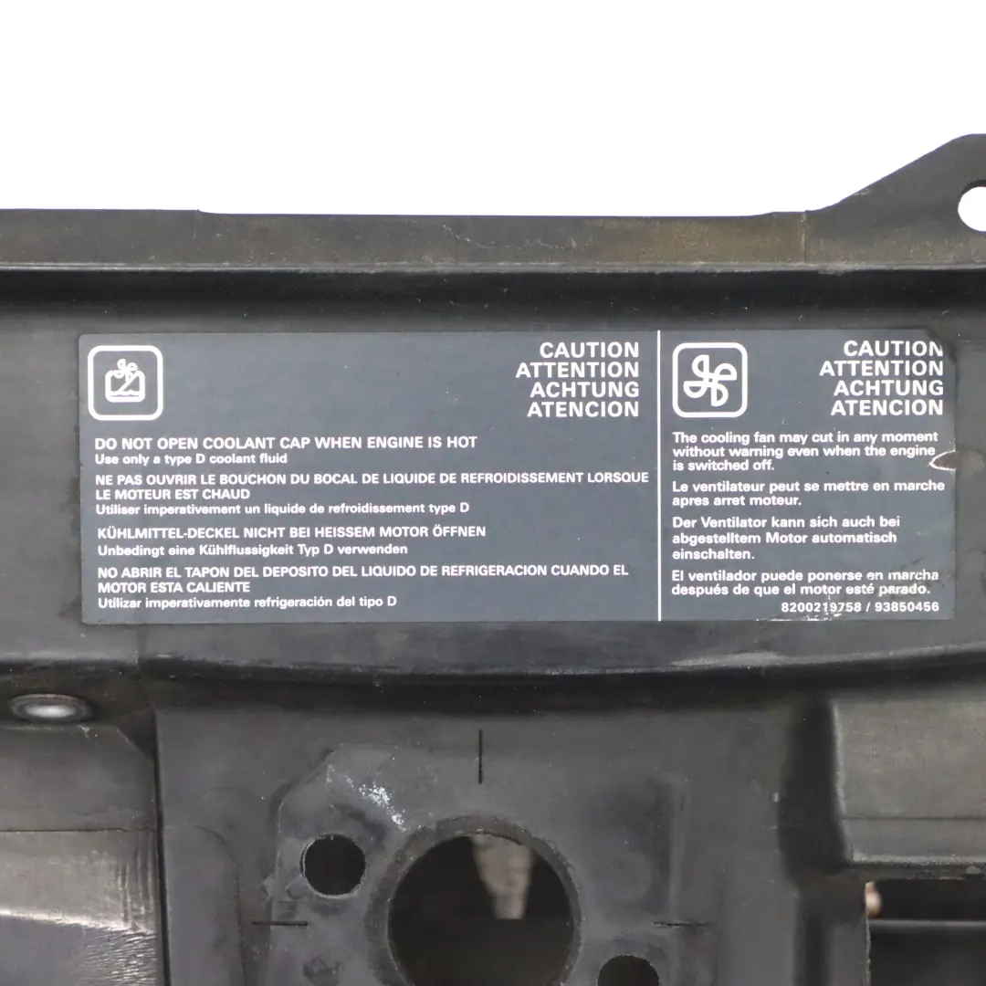 Opel Vivaro A Renault Trafic II Front Beam Slam Panel Radiator Support - SKU 93850456 - Part number 93850456