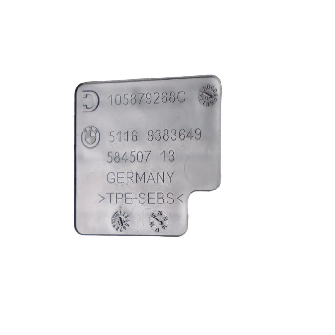 Rubber Insert Center Armrest Tray to BMW G30 with Part number 9383649 BMW G30 Rubber Insert Center Armrest Tray - SKU 9383649 - Part number 9383649