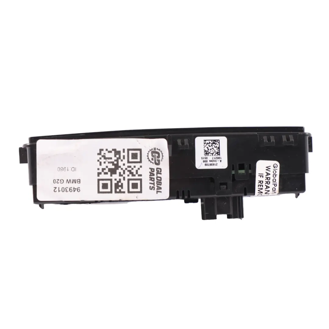BMW G20 G21 Panel Przełączniki Klimatyzacji Tylny - SKU 9493012 - Numer Części 9493012