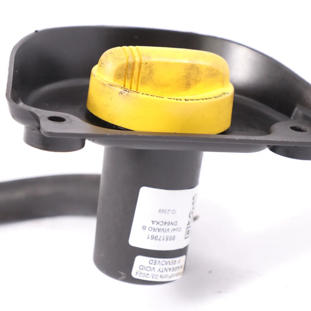 Vauxhall Vivaro Renault Trafic III 1.6 dCi Diesel Oil Filler Pipe Hose - SKU 95517961 - Part number 95517961