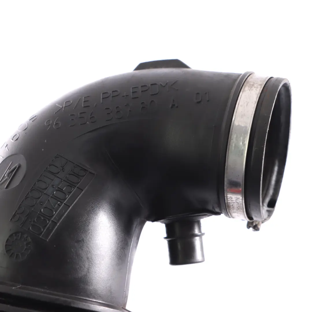 Citroen Xsara 1.6 Petrol Air Intake Hose Pipe to Peugeot 307 with Part number 9635638780A Peugeot 307 Citroen Xsara 1.6 Petrol Air Intake Hose Pipe - SKU 9635638780A - Part number 9635638780A