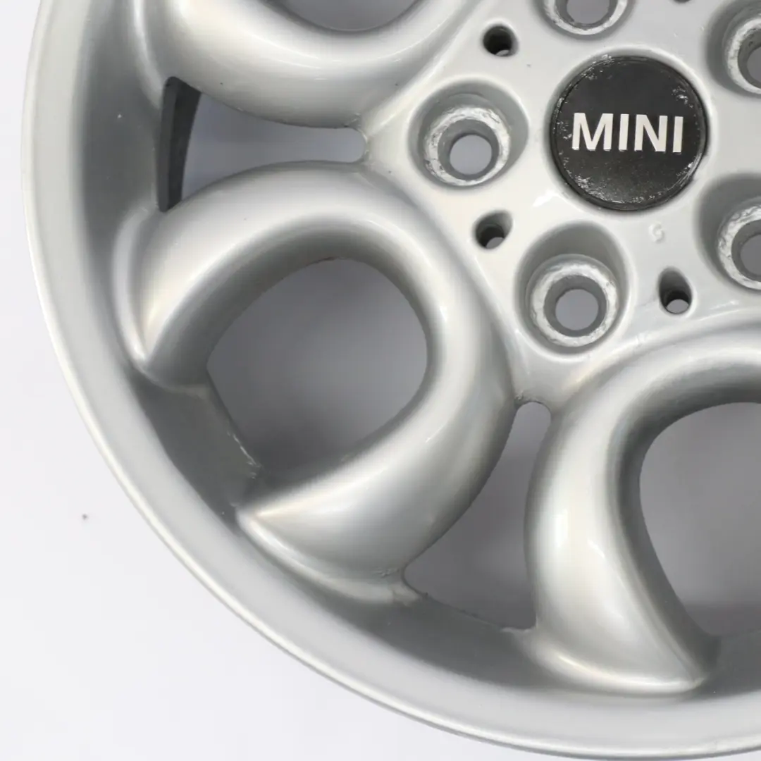 Mini R60 R61 Silver Cerchio in lega 16" a raggi circolari 123 6,5J ET:46 - SKU 9803725-2 - Numero di parte 9803725
