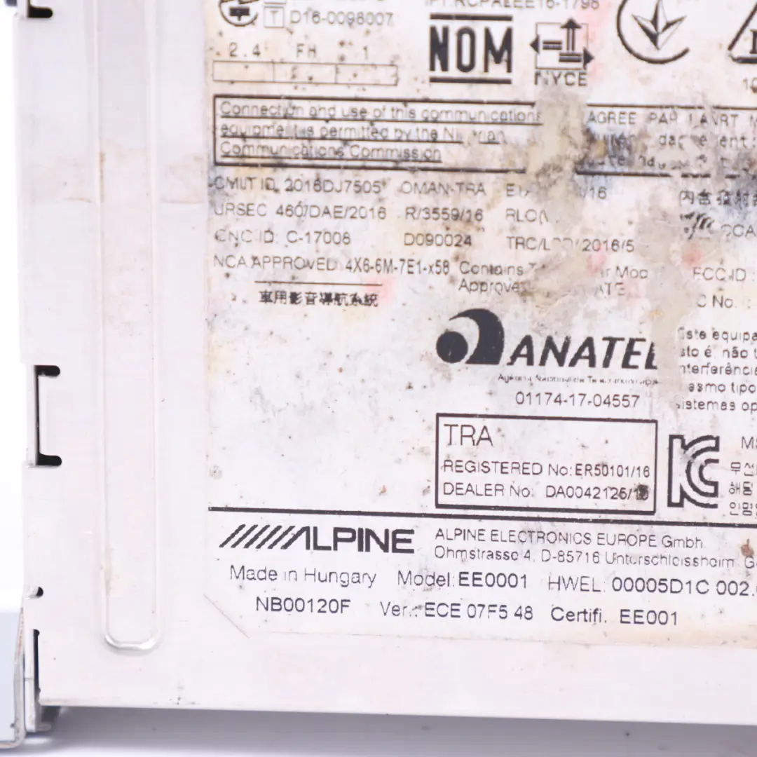 BMW G20 Unidad Central Navegación Audio Reproductor Módulo Controlador - SKU 9875930 - Número de pieza 9875930