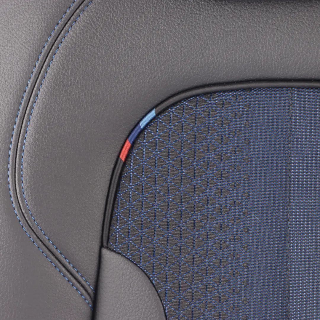 BMW F40 Backrest Seat Bench Rear Right O/S Cloth Leather Trigon Sensatec Black - SKU 9890507 - Part number 9890507