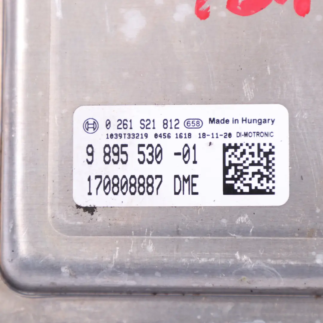 S55 Unidad Control Motor ECU DME Doble Embrague para BMW M2 M3 M4 F80 F82 F87 con número de pieza 9895530 BMW M2 M3 M4 F80 F82 F87 S55 Unidad Control Motor ECU DME Doble Embrague - SKU 9895530 - Número de pieza 9895530