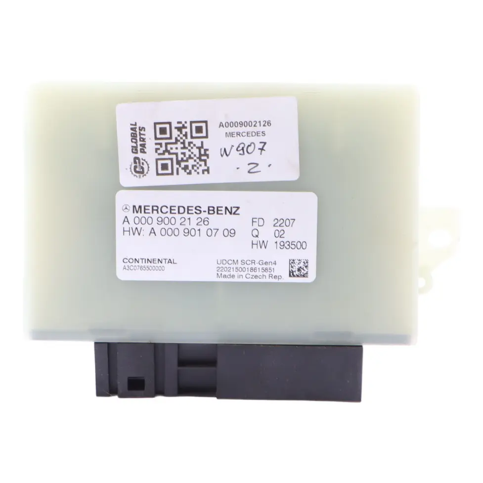 Modulo AdBlue SCR Mercedes W907 W910 W447 Pulizia gas di scarico per con numero di parte A0009002126 Modulo AdBlue SCR Mercedes W907 W910 W447 Pulizia gas di scarico - SKU A0009002126 - Numero di parte A0009002126