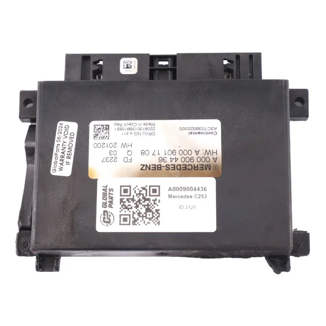 Gearbox Control Unit Module ECU A0009008324 Mercedes C118 C205 C253 Automatic - SKU A0009004436 - Part number A0009004436