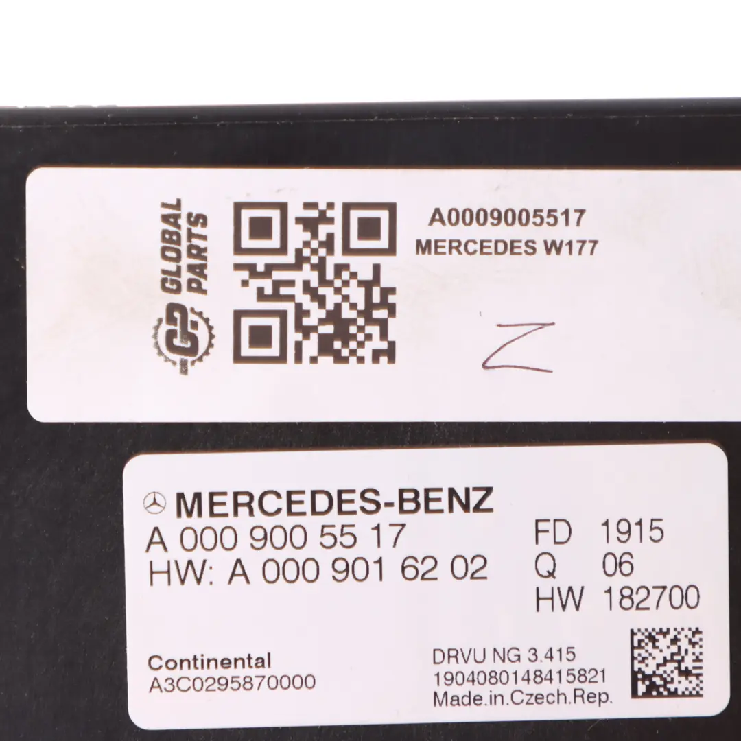 Mercedes W177 W205 W238 W257 ECU Sterownik Skrzynie Biegów - SKU A0009005517 - Numer Części A0009005517